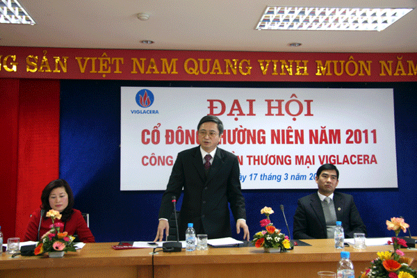 Đại hội cổ đông thường niên 2011 Công ty CP Thương mại Viglacera