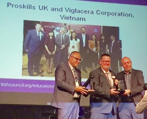 Viglacera - the only enterprise in Vietnam that has been nominated for the British Council’s prestigious Skills Partnership of the Year Award 2015.