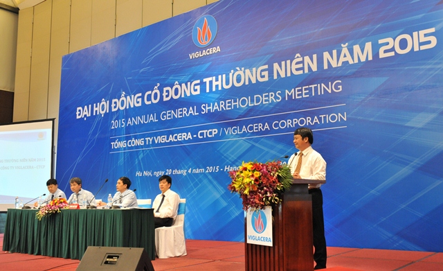 Năm 2015: Viglacera đặt mục tiêu tăng vốn điều lệ lên 3.070 tỷ đồng và giảm tỷ lệ sở hữu vốn nhà nước về 75%