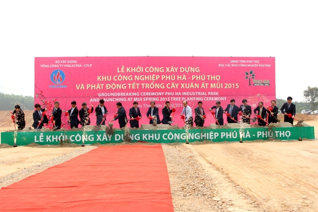 (Đầu tư Chứng khoán) - Viglacera khởi công Dự án Khu công nghiệp Phú Hà tại Phú Thọ