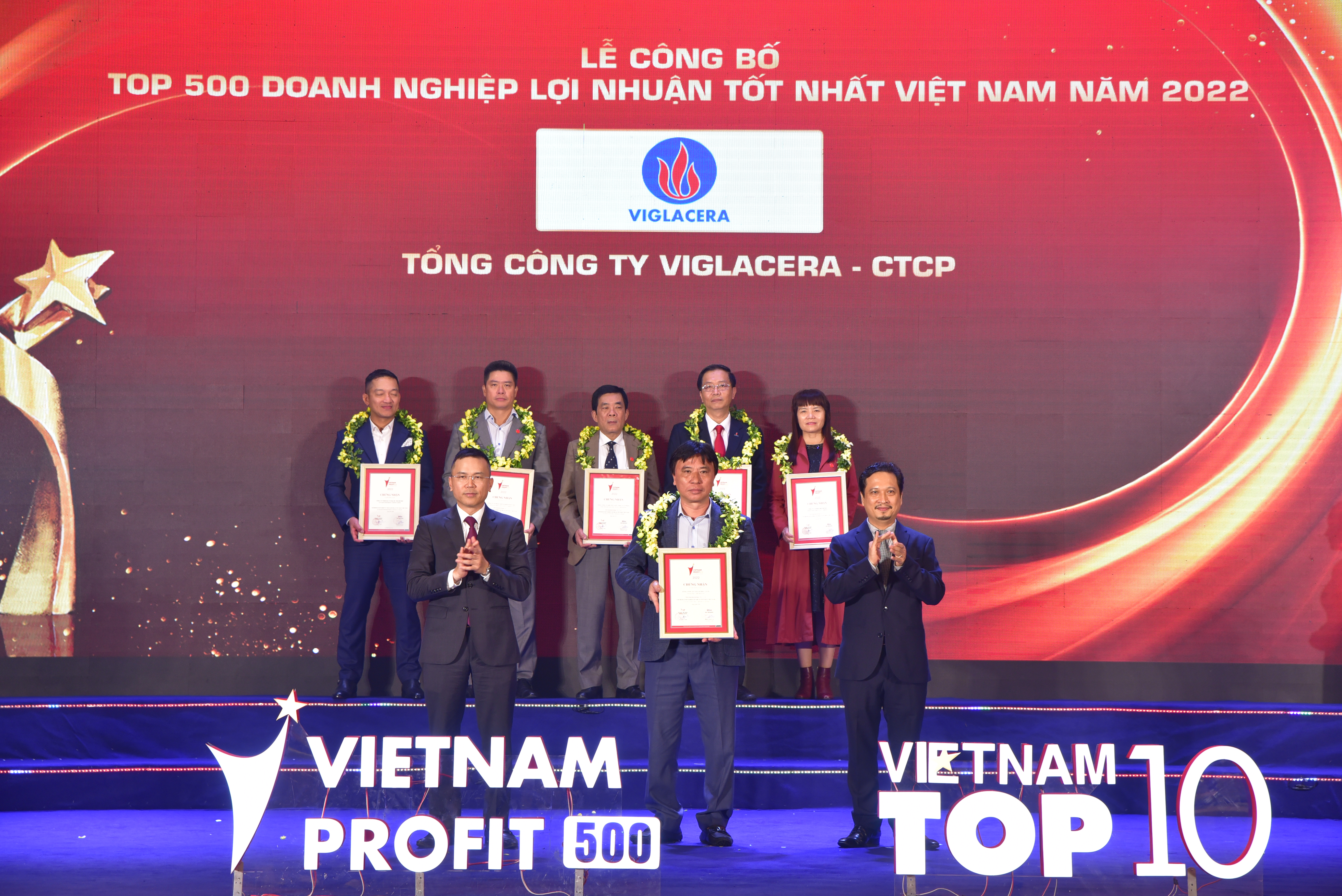 Viglacera nằm trong Bảng xếp hạng Top 500 doanh nghiệp lợi nhuận tốt nhất Việt Nam năm 2022